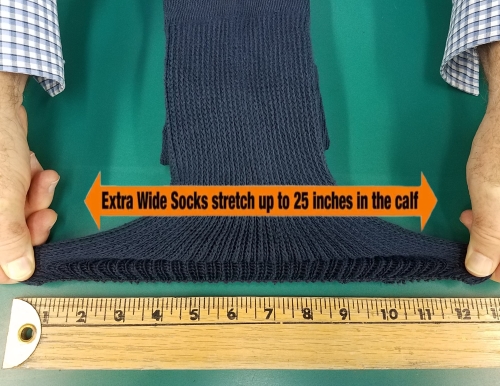 Womens Extra Wide Comfort Athletic sock